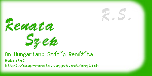 renata szep business card